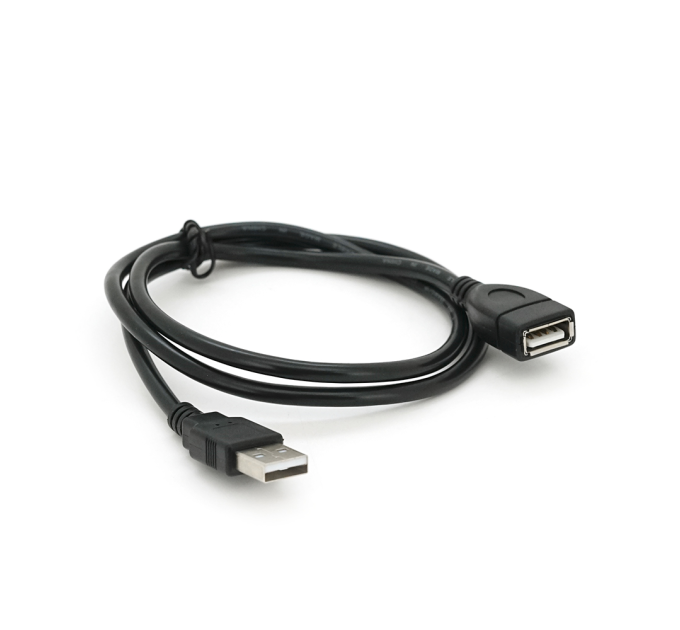 Подовжувач USB 2.0 AM / AF, 0,8m, чорний Пакет Q200