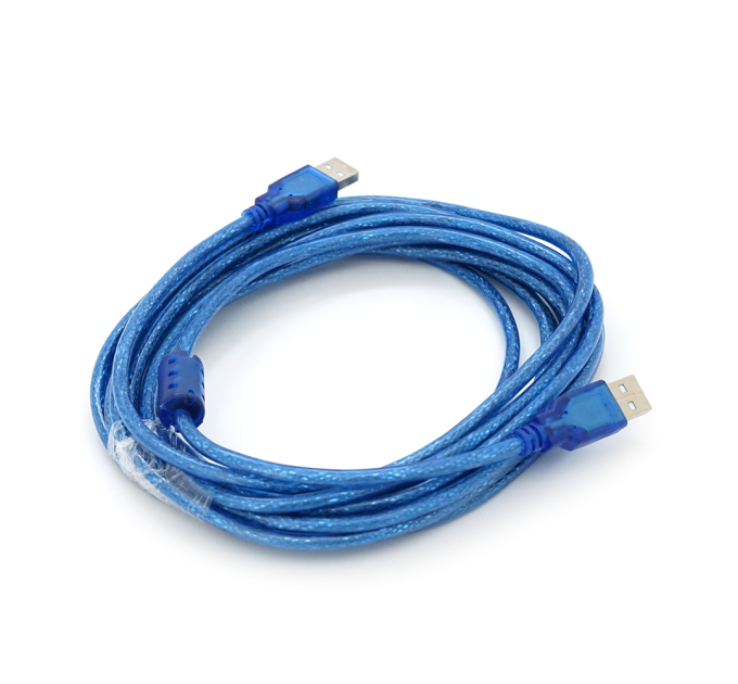 Кабель USB 2.0 RITAR AM / AM, 5.0m, прозорий синій