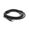 Кабель USB 2.0 AM / BM, 3.0m, 1 ферит, чорний, Пакет Q200