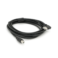Кабель USB 2.0 RITAR AM / BM, 3.0m, кутовий 90°, чорний