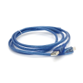 Кабель USB 2.0 (AM / Місго 5 pin) 1,5м, прозорий синій, Пакет