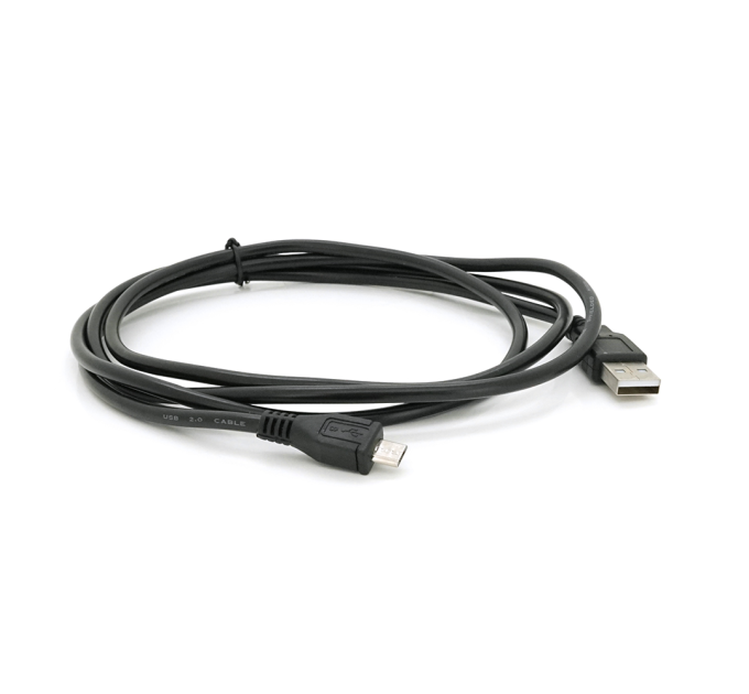 Кабель USB 2.0 (AM / Miсro 5 pin) 1,5 м, чорний, Пакет Q250