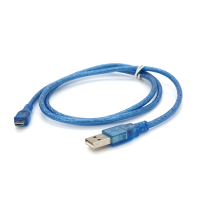 Кабель USB 2.0 (AM / Місго 5 pin) 1м, прозорий синій, Пакет, Q250 Кабель USB 2.0 (AM / Місго 5 pin) 1м, прозорий синій, Пакет, Q250