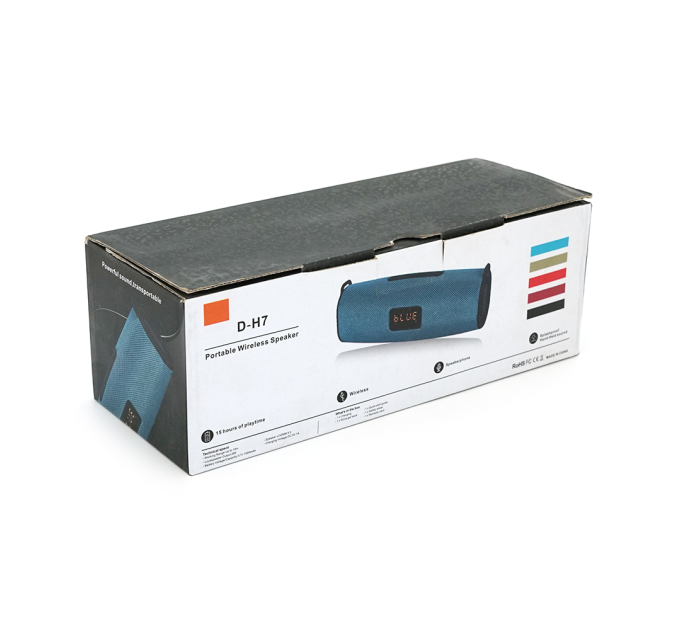 Колонка DH7+Display Bluetooth 4.1 до 10m, 1х3W, 4Ω, 400mAh, ≥90dB, TF card / USB, ремень, DC 5V, Green