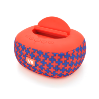 Колонка DV08 Bluetooth 4.1 до 10m, 2х5W, 4Ω, 1200mAh, ≥90dB, TF card / USB, DC 5V, Red-blue