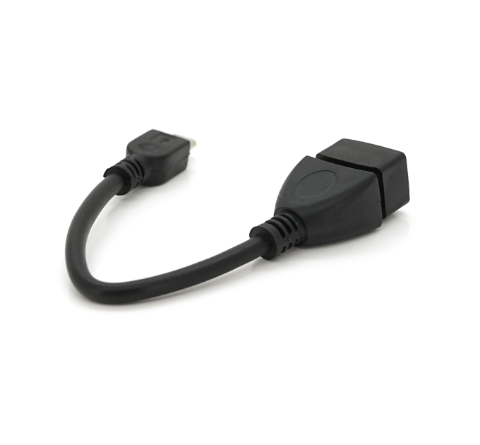Кабель USB 2.0 AF / Micro-B OTG, 0.1m