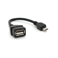 Кабель USB 2.0 AF / Micro-B OTG, 0.1m