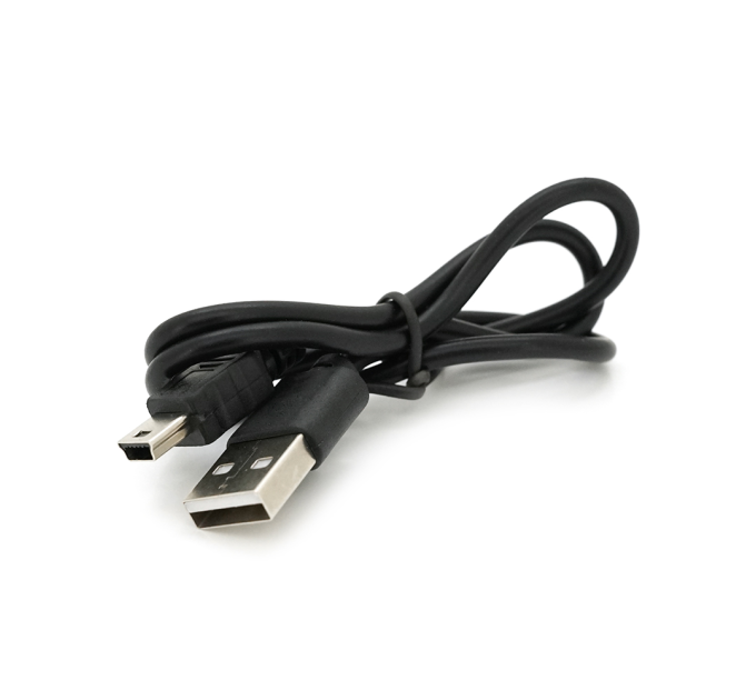 Кабель USB 2.0 (AM / Mini 5 pin) 0.4м, чорний