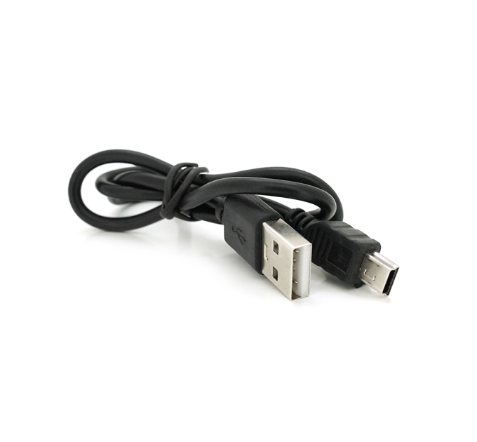 Кабель USB 2.0 (AM / Mini 5 pin) 0.4м, чорний