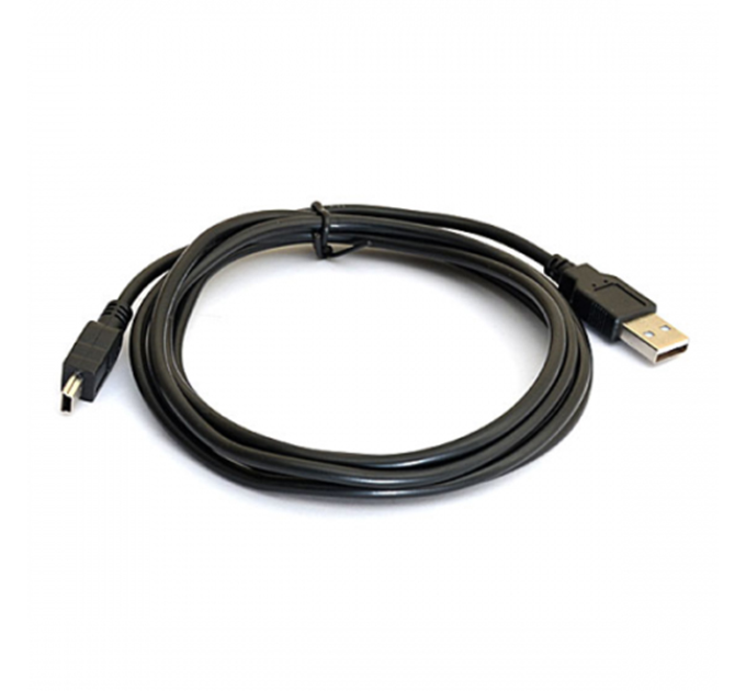 Кабель USB 2.0 (AM / Mini 5 pin) 1,5м, чорний