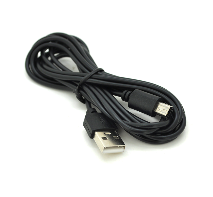 Кабель USB 2.0 (AM / Mini 5 pin) 2м, чорний