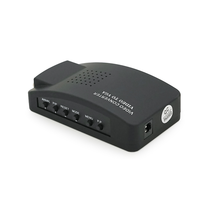 Конвертер VGA to BNC, IN-BNC (тато) на OUT-VGA(мама), Black, Пакет Q25
