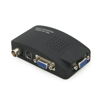 Конвертер VGA to BNC, IN-BNC (тато) на OUT-VGA(мама), Black, Пакет Q25