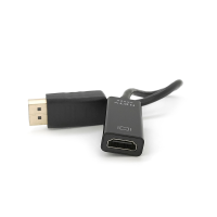 Конвертер Display Port (тато) на HDMI(мама) 30cm, Black, 4K / 2K, Пакет