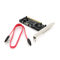 Контролер PCI=>SATA 2.0, SIL3114, 1.5Gb / s, 4 порти внутрішніх, RAID, + кабель SATA, BOX
