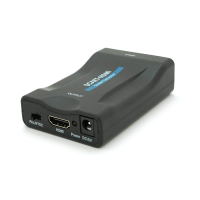 Конвертер SCART (мама) на HDMI(мама), 5V / 2A, Black, Box, Q250