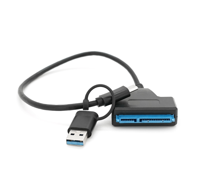 Кабель USB Type-C / USB 3.0 to SATA black 0.2m для HDD / SSD дисків