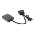 Конвертер VGA to HDTV Adapter + Audio, Black, Full HD 1080P, Blister
