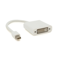 Конвертер mini Display Port (тато) на DVI(мама) 30cm, White, 4K / 2K, Пакет
