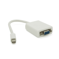 Конвертер mini Display Port (тато) на VGA(тато) 30cm, White, 4K / 2K, Пакет