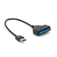 Кабель Usb 3.0 AM to SATA black 0.1m для HDD / SSD дисків