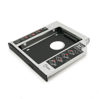 Адаптер підключення HDD 2.5'' 12.7 mm у відсік привода ноутбука SATA / mSATA (HDC-25), корпус aluminum, Blister, Q100