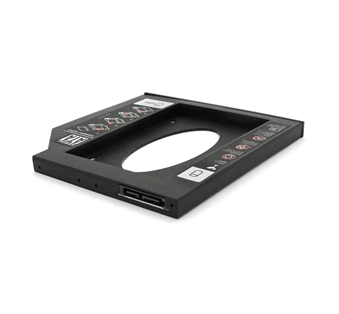 Адаптер підключення HDD 2.5 '' 12.7 mm в відсік приводу ноутбука SATA / mSATA (HDC-25), корпус plastic, Blister,Q100