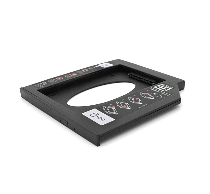 Адаптер підключення HDD 2.5 '' 12.7 mm в відсік приводу ноутбука SATA / mSATA (HDC-25), корпус plastic, Blister,Q100