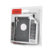Адаптер підключення HDD 2.5'' 9.5 mm у відсік привода ноутбука SATA / mSATA (HDC-25), корпус aluminum, Blister, Q100