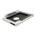 Адаптер підключення HDD 2.5'' 9.5 mm у відсік привода ноутбука SATA / mSATA (HDC-25), корпус aluminum, Blister, Q100