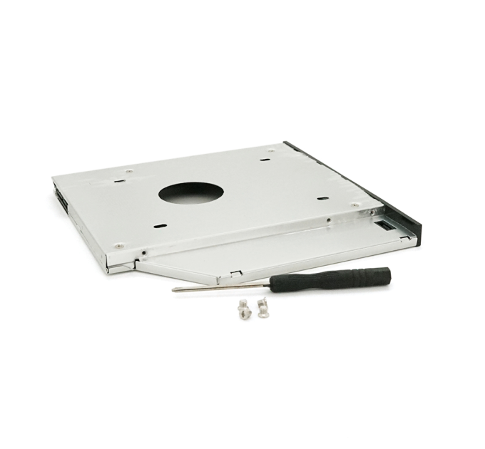 Адаптер підключення HDD 2.5'' 9.5 mm у відсік привода ноутбука SATA / mSATA (HDC-25), корпус aluminum, Blister, Q100