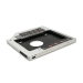 Адаптер підключення HDD 2.5 '' 9.5 mm в відсік приводу ноутбука SATA / mSATA (HDC-25), корпус aluminum+plastic, Blister, Q100