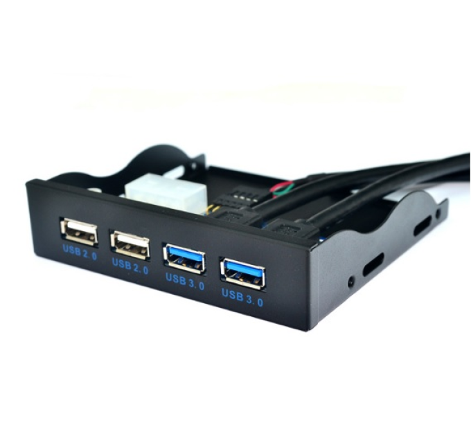 Контролер в відсік 3,5 "2xUSB3.0 + 2xUSB2,0, 4 порту, 20pin to 2 port USB 3.0