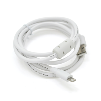 Кабель HIGH SPEED USB c ФІЛЬТРОМ для Iphone 5 / 6 - Ipad 4 білий 1.5M BOX