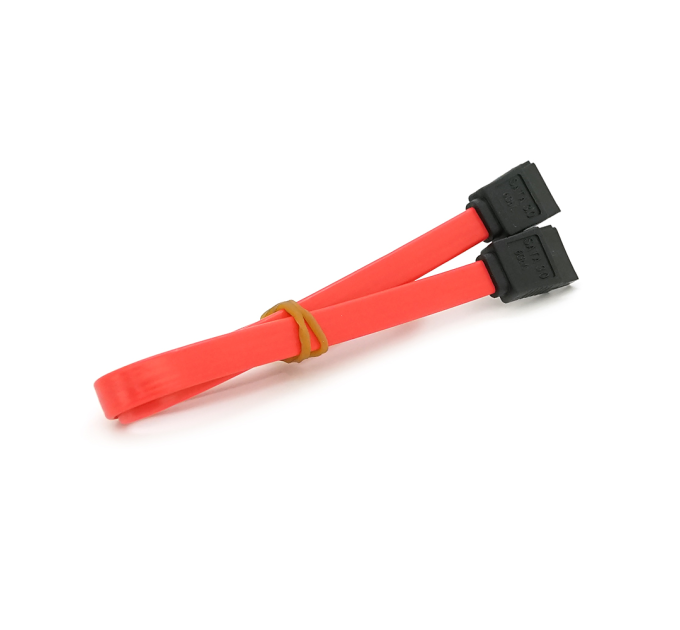 Кабель інтерфейсний SATA 0.40м, прямий без клямки, червоний
