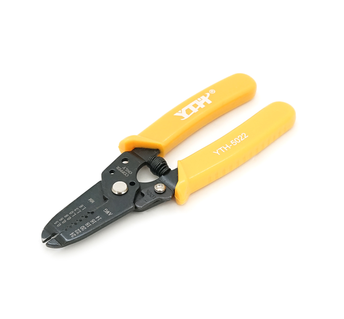 Iнструмент для зачистки кабеля 7-1 Stripper YTH-5022, yellow, AWG24-14