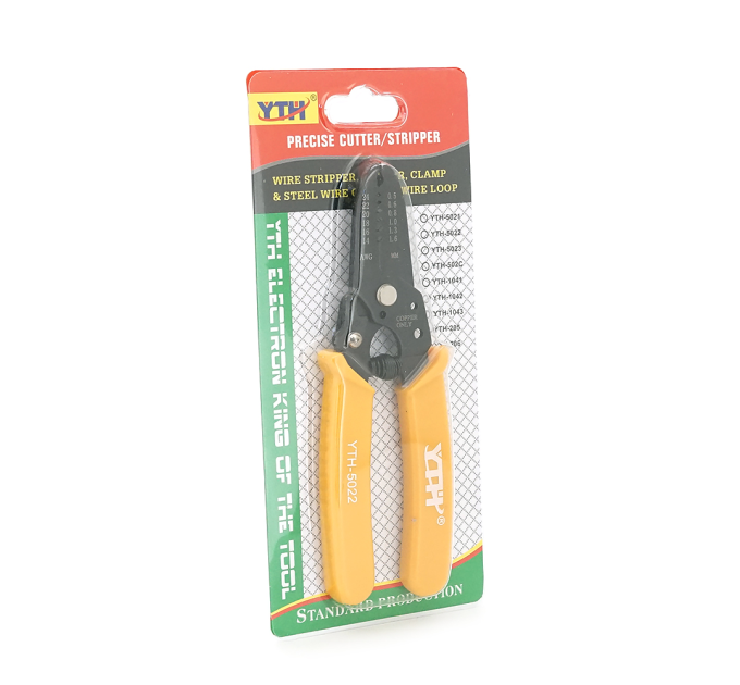 Iнструмент для зачистки кабеля 7-1 Stripper YTH-5022, yellow, AWG24-14