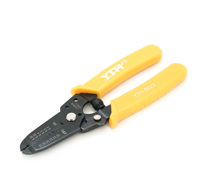 Iнструмент для зачистки кабеля 7-1 Stripper YTH-5023, yellow, AWG30-20