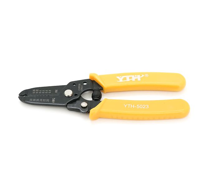 Iнструмент для зачистки кабеля 7-1 Stripper YTH-5023, yellow, AWG30-20