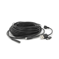 Універсальний ендоскоп 3в1 (USB / MicroUSB / Type-C) для смартфона / ПК, камера 5.5мм, м'який кабель 10м, з LED-підсвічуванням, IP67