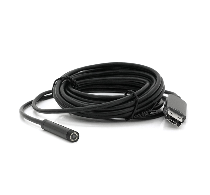 2 in 1 MicroUSB / PC HD ендоскоп, міні камера 7.0 mm, м'який дріт, 5м