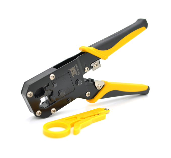 Інструмент G-2118 для обжимання RJ-45 (8P8C) та RJ-12 / 11 (6P4C), Жовті Q10