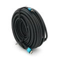 Кабель Merlion HDMI-HDMI 4Kx2K Ultra HD, 25.0m, v2,0, круглий Black, коннектор Blue, Blister-box, Q10