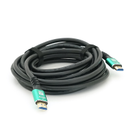 Кабель Merlion HDMI-HDMI 8K Ultra HD (7680x4320P), 5.0m, v2,1, круглий Black, коннектор Blue, Blister-box, Q50