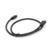 Кабель Merlion HDMI-HDMI HIGH SPEED 0.8m, v1.4, OD-7.5mm, круглий Black, коннектор Black, (Пакет) Q500
