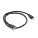 Кабель Merlion HDMI-HDMI HIGH SPEED 0.8m, v1.4, OD-7.5mm, круглий Black, коннектор Black, (Пакет) Q500