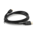 Кабель Merlion HDMI-HDMI HIGH SPEED 1.5m, v1.4, OD-7.5mm, круглий Black, коннектор Black, (Пакет) Q250