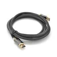 Кабель VEGGIEG HX-1.5 HDMI-HDMI 2K * 4K, 1.5m, v2,0, OD-7.0mm, круглий, обплетення, Black, коннектор Black-Gold, Пакет