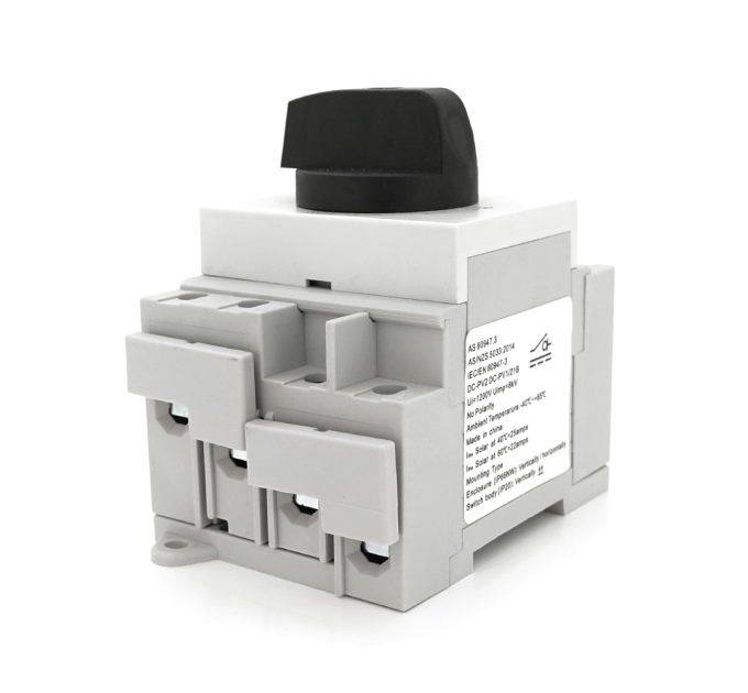 Поворотний вимикач зовнішнього монтажу HGN4-NL1-25, DC1000V, 25A, 4P, IP66, Grey