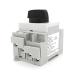 Поворотний вимикач зовнішнього монтажу HGN4-NL1-25, DC1000V, 25A, 4P, IP66, Grey